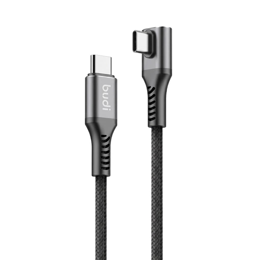 สายชาร์จ TYPE-C TO TYPE-C BUDI ANGLE 1.2 เมตร สีดำ
